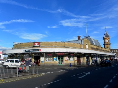 Eastbourne Railway Station, Terminus Road, Eastbourne (NHLE Code 1262160) (06 October 2012)