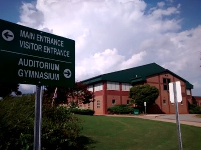 East Chapel Hill High School with sign