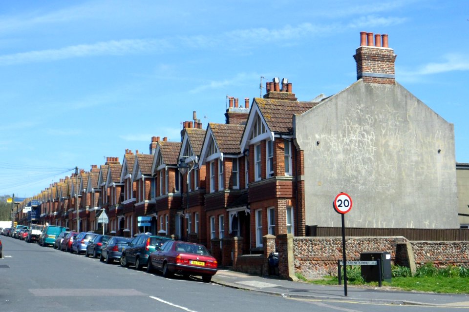 East side of Tillstone Street, Carlton Hill, Brighton (April 2013)