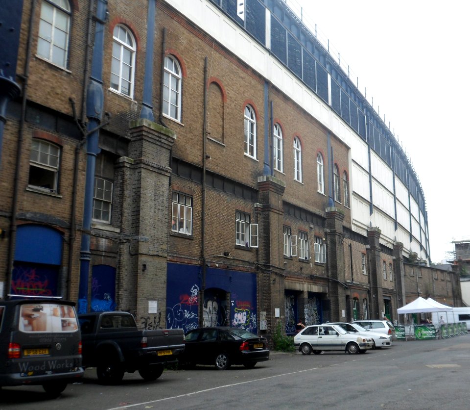 East Elevation of Brighton Station, Trafalgar Arches, Brighton (July 2014)