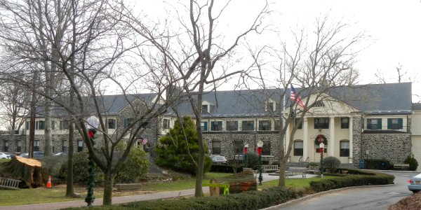 Eastchester Town Hall cloudy jeh