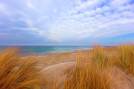 Dike baltic sea water photo