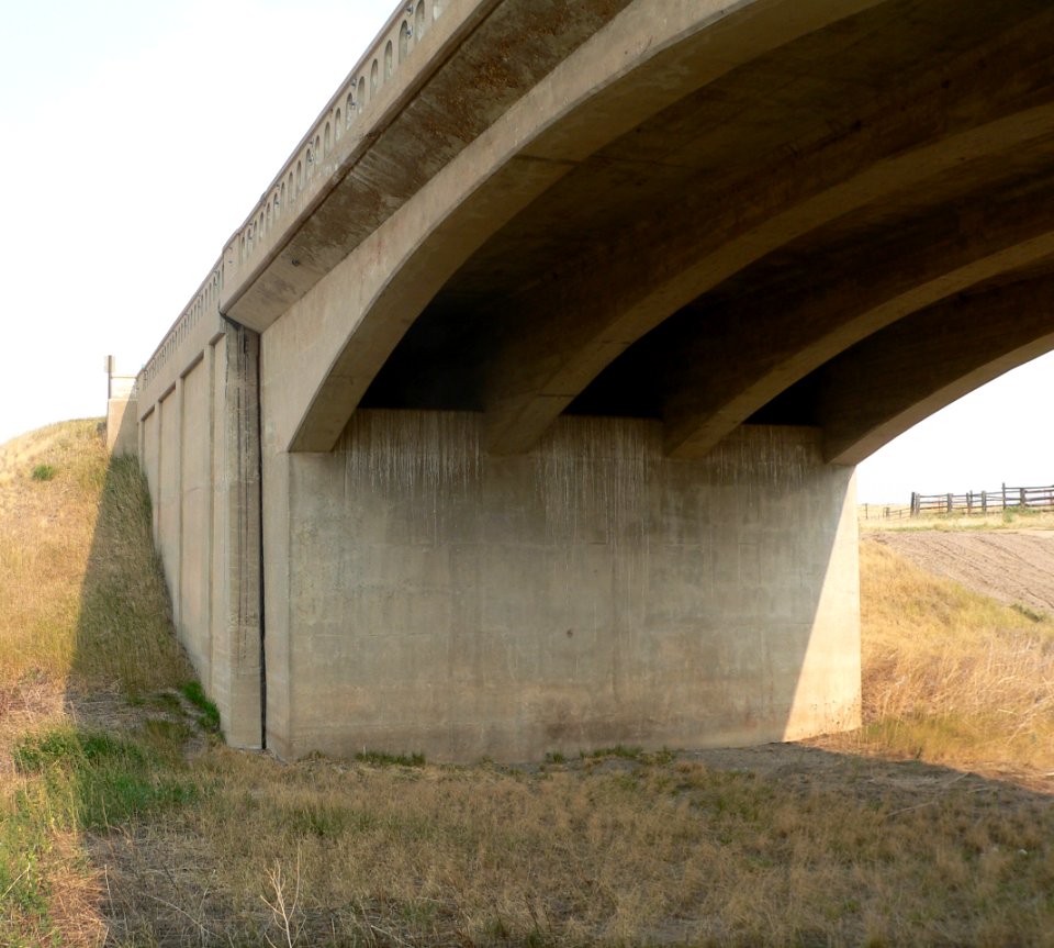 East Plum Bush Creek Bridge (Last Chance, CO) E abutment 1