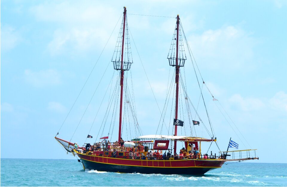 Fishing boat mediterranean sea holiday photo