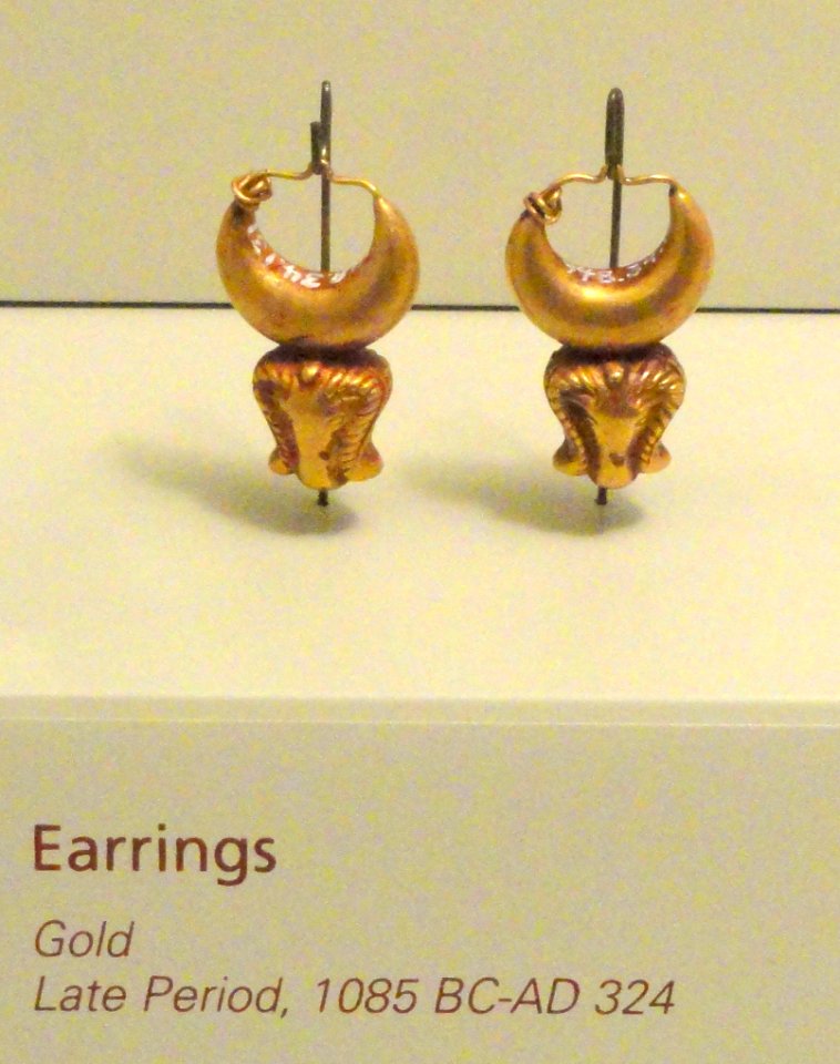 Earrings, Egypt, Late Period, 1085 BC - AD 324 - Royal Ontario Museum - DSC09751