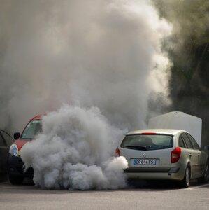 Bad luck uitaatgassen pollution