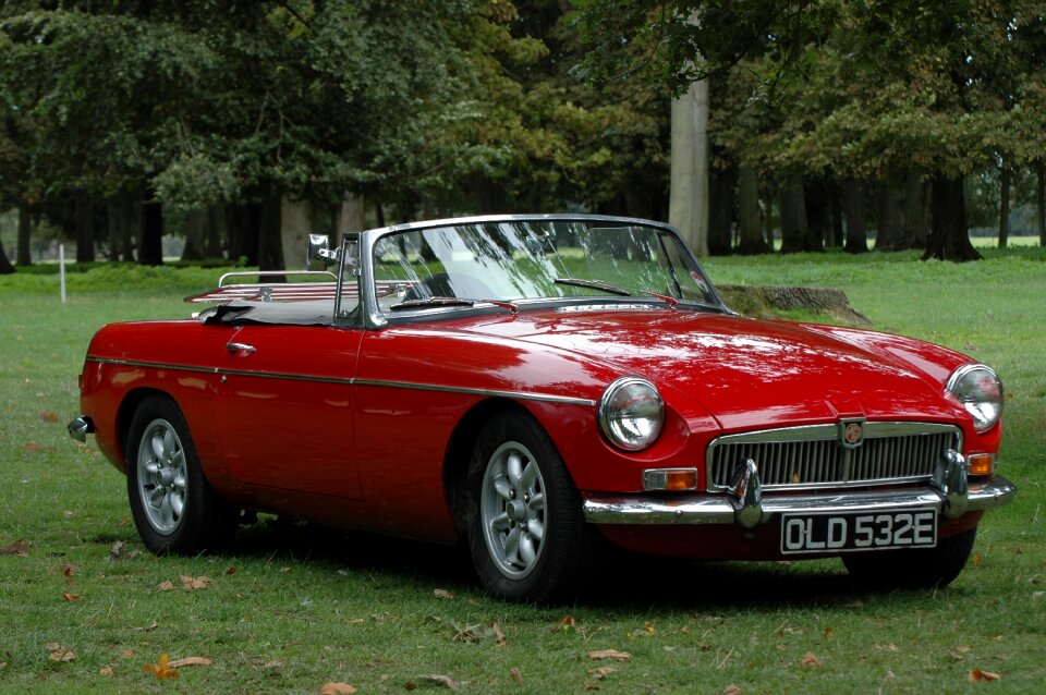 Automotive red sports car