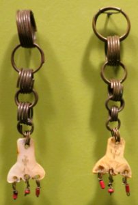 Earrings from Ifugao in northern Luzon, Honolulu Museum of Art 8400.1 & .2