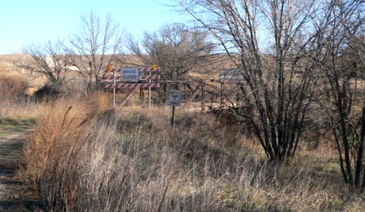 E Fork Wolf Creek bridge, 290 Dr, from W 1