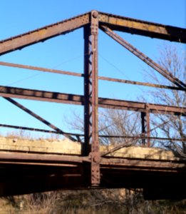 E Fork Wolf Creek bridge, 290 Dr, SW truss detail 1