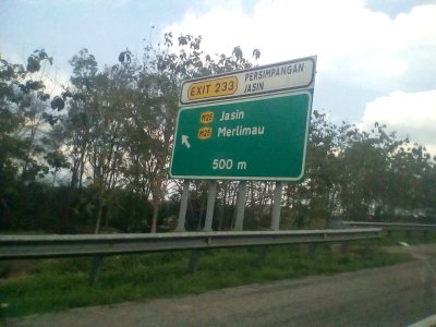 E2, Jasin Interchange (Exit 233)