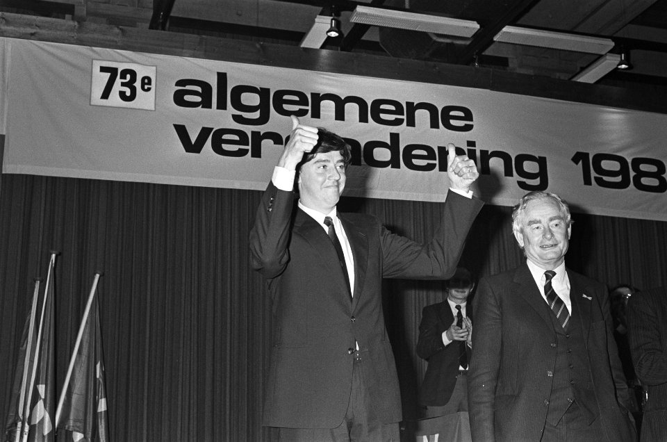 Ed Nijpels en fractievoorzitter van de Eerste Kamer Zoutendijk, Bestanddeelnr 933-5564
