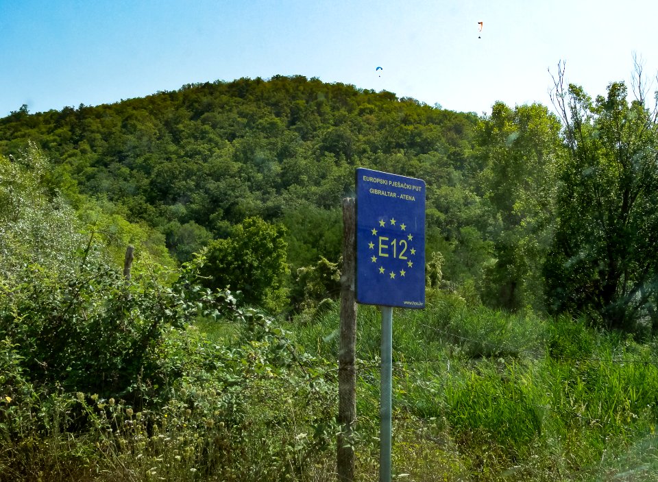 E12 Marker in Croatia