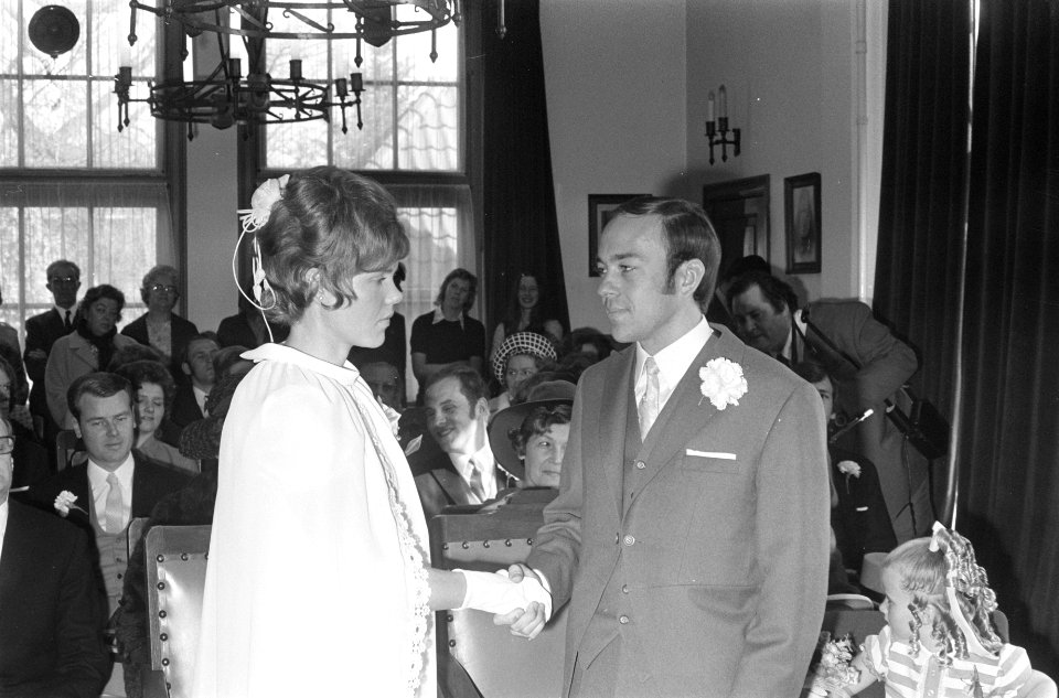Eddie Verheyen getrouwd met Rieneke Demming Eddie Verheyen en Rieneke Demming , Bestanddeelnr 925-4824