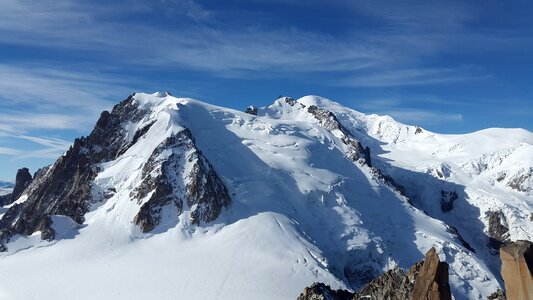 Mont blanc du tacul chamonix snow