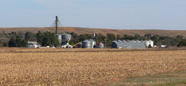 Eddyville, Nebraska from NW