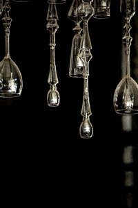 Chandelier glass art work