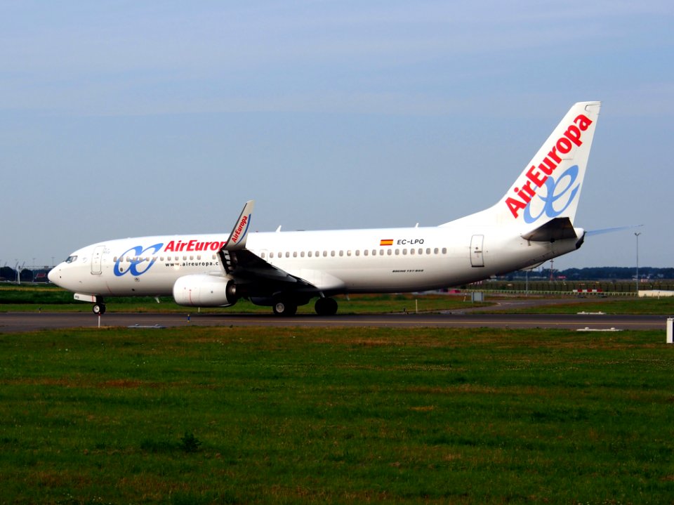 EC-LPQ Air Europa Boeing 737-85P(WL) - cn 35496, taxiing 22july2013 pic-005
