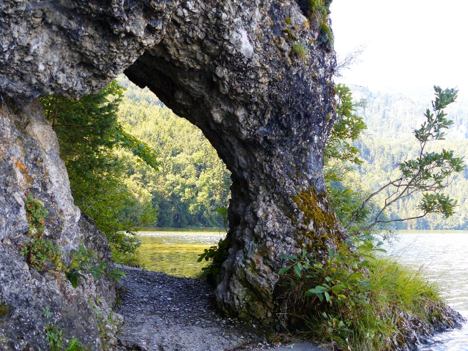 Rock breakthrough uferweg allgäu