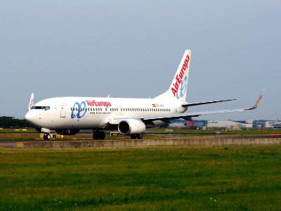 EC-LPQ Air Europa Boeing 737-85P(WL) - cn 35496, taxiing 22july2013 pic-001