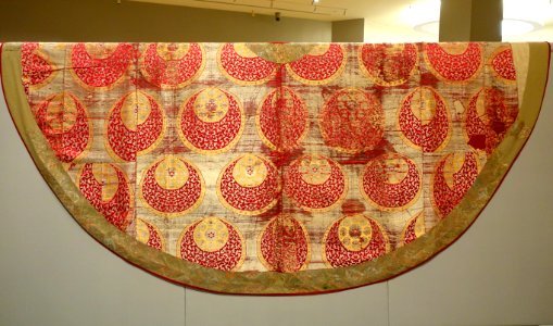 Ecclesiastical garment (probably), likely Christian Armenian, New Julfa, near Isfahan, mid 1600s AD, Ottoman Turkish and Safavid silk fabrics, view 2 - Textile Museum, George Washington University - DSC09666