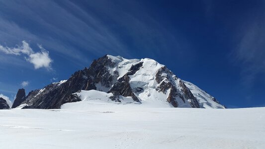 Chamonix snow mountains photo