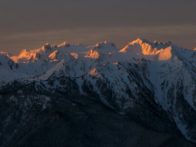 Snow peaks mount olympus photo