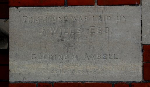 Eastleigh Baptist Church, Desborough Road, Eastleigh (June 2019) (Foundation Stone) (4)