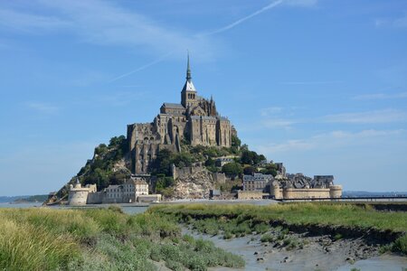 Abbey blue sky tourist site