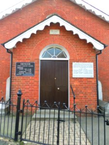 Ebenezer Strict Baptist Chapel, Broad Oak, near Heathfield (March 2011) (Entrance Porch)