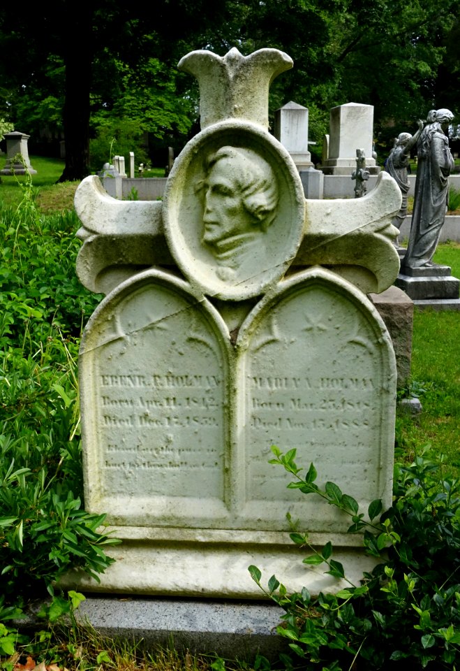 Ebenezer and Maria Holman - Mount Auburn Cemetery - DSC04082