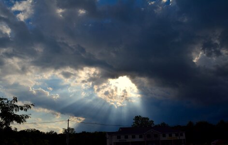 Clouds nature blue photo