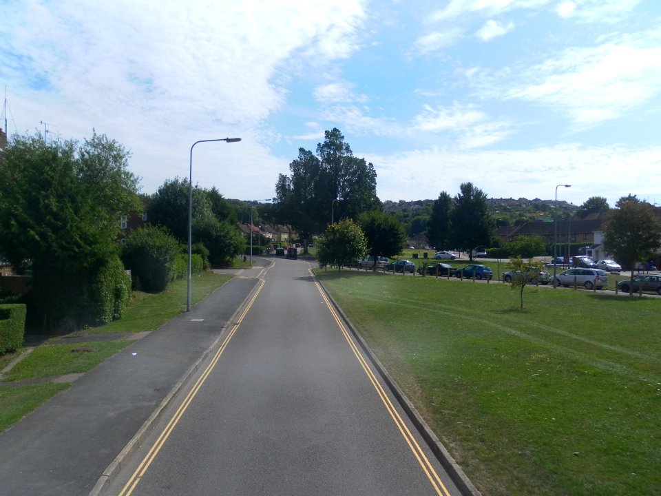 Eastward view along The Avenue, Bevendean (August 2013) (1)