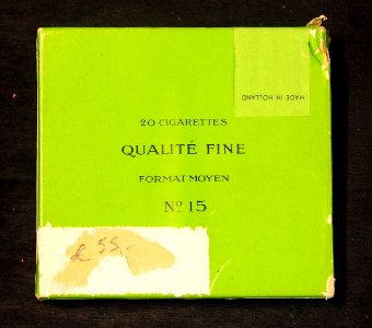 Ed Laurens Le Khedive cigarettes green case back
