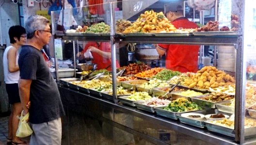 Economical rice stall in a coffee shop in Singapore - 20131031
