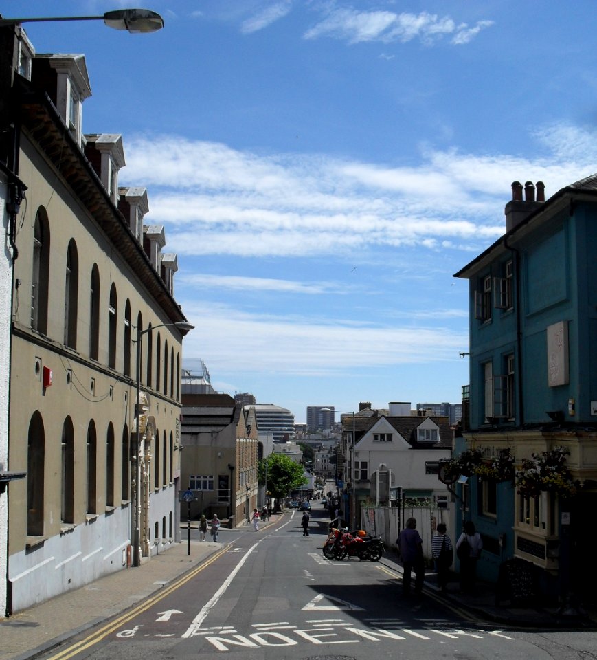 Eastward view along Church Street, North Laine, Brighton (July 2010)