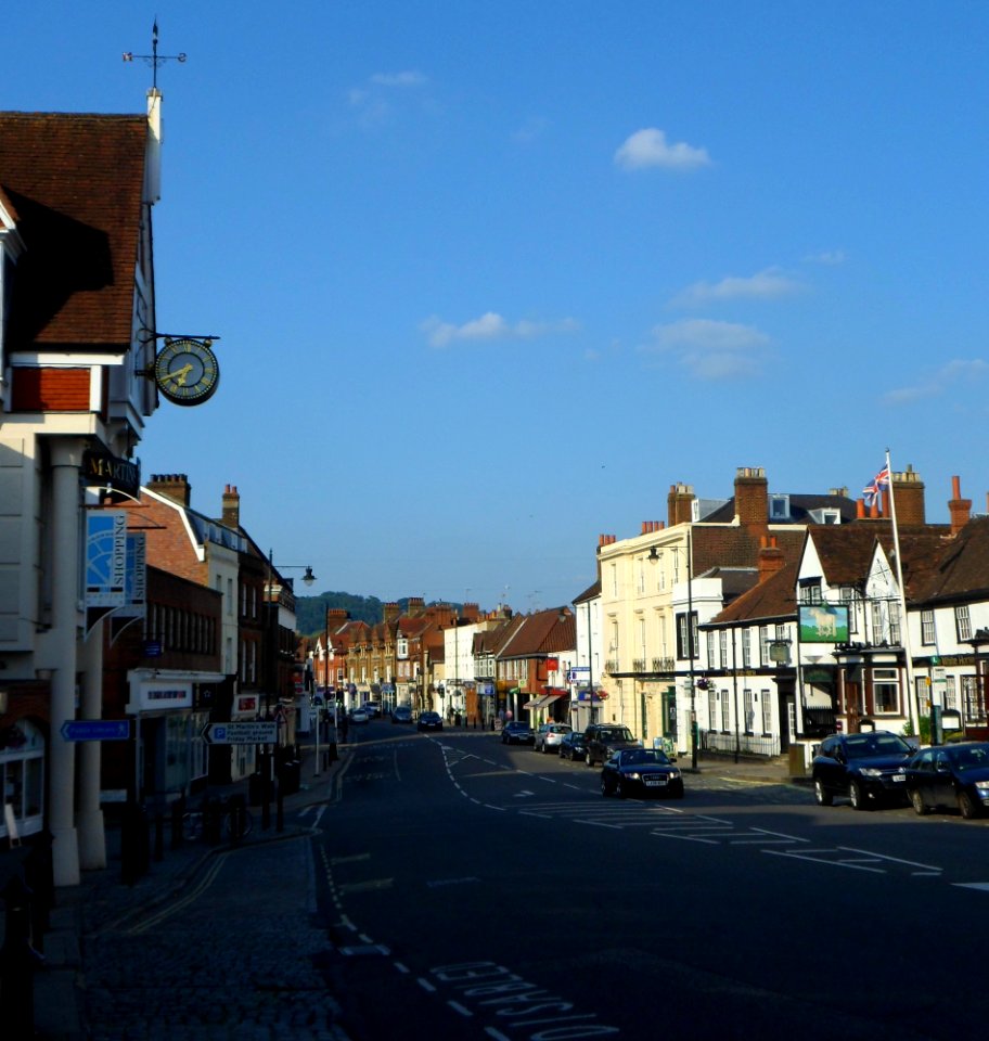 Eastward View along Dorking High Street (July 2013) (2)