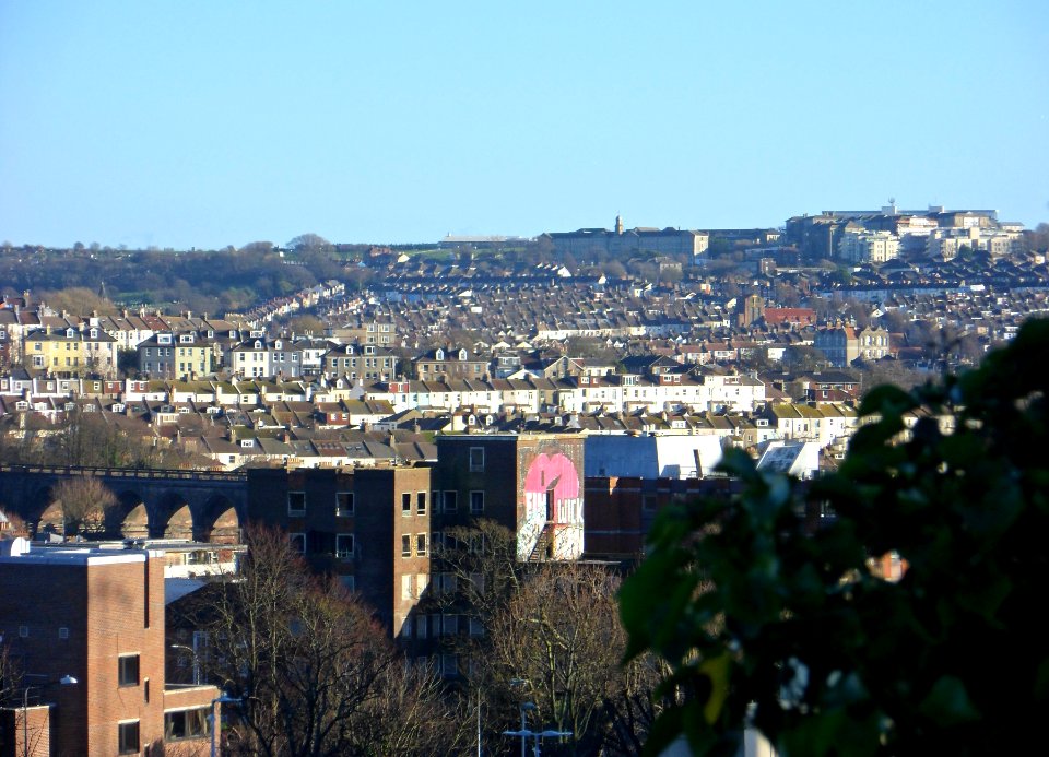East-Southeastward view from Stanford Road, Prestonville, Brighton (December 2013) (2)
