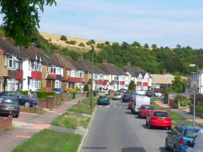 Eastward view along The Avenue, Bevendean (August 2013) (4)