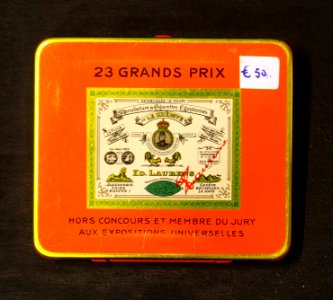 Ed Laurens Le Khedive cigarettes tin