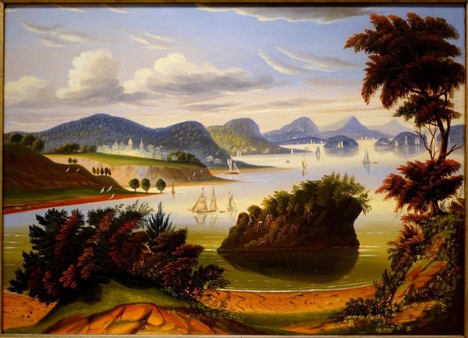 Eastport, and Passamaquoddy Bay, by Thomas Chambers, 1840-1860, oil on canvas - Dallas Museum of Art - DSC04803