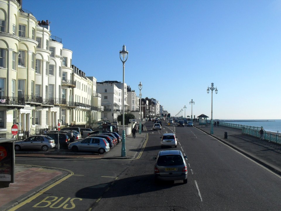 Eastward view along Marine Parade, Brighton (January 2010) (2)