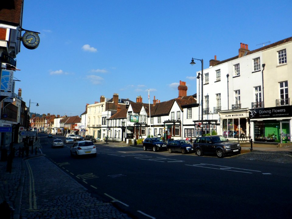 Eastward View along Dorking High Street (July 2013) (3)