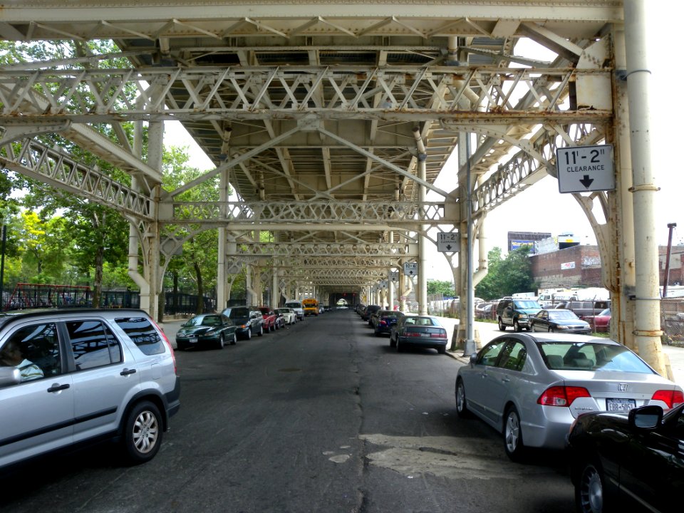 Eastward under 155 viaduct jeh