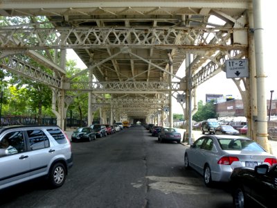 Eastward under 155 viaduct jeh