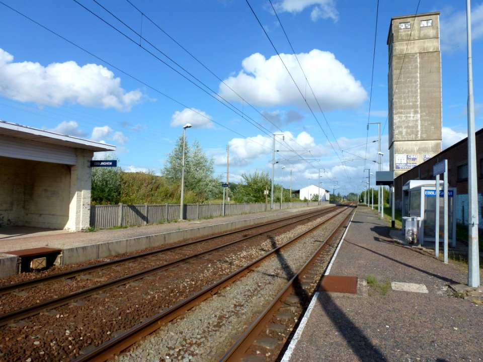 Ebblinghem (Nord, Fr) la gare