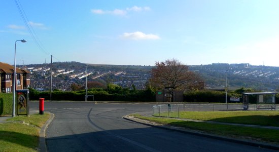 Eastward view from Davey Drive, Hollingdean (towards Bear Road and Coombe Road area) (October 2011)