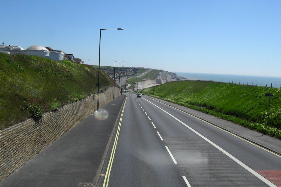 Eastward view along Marine Drive between Rottingdean and Saltdean (May 2010) (2)