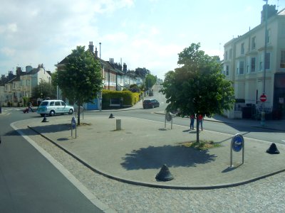 Eastward view across Seven Dials, Brighton (May 2018)