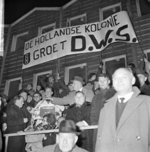 DWS-elftal in Vikingmuseum te Oslo, supporters DWS, Bestanddeelnr 917-1445
